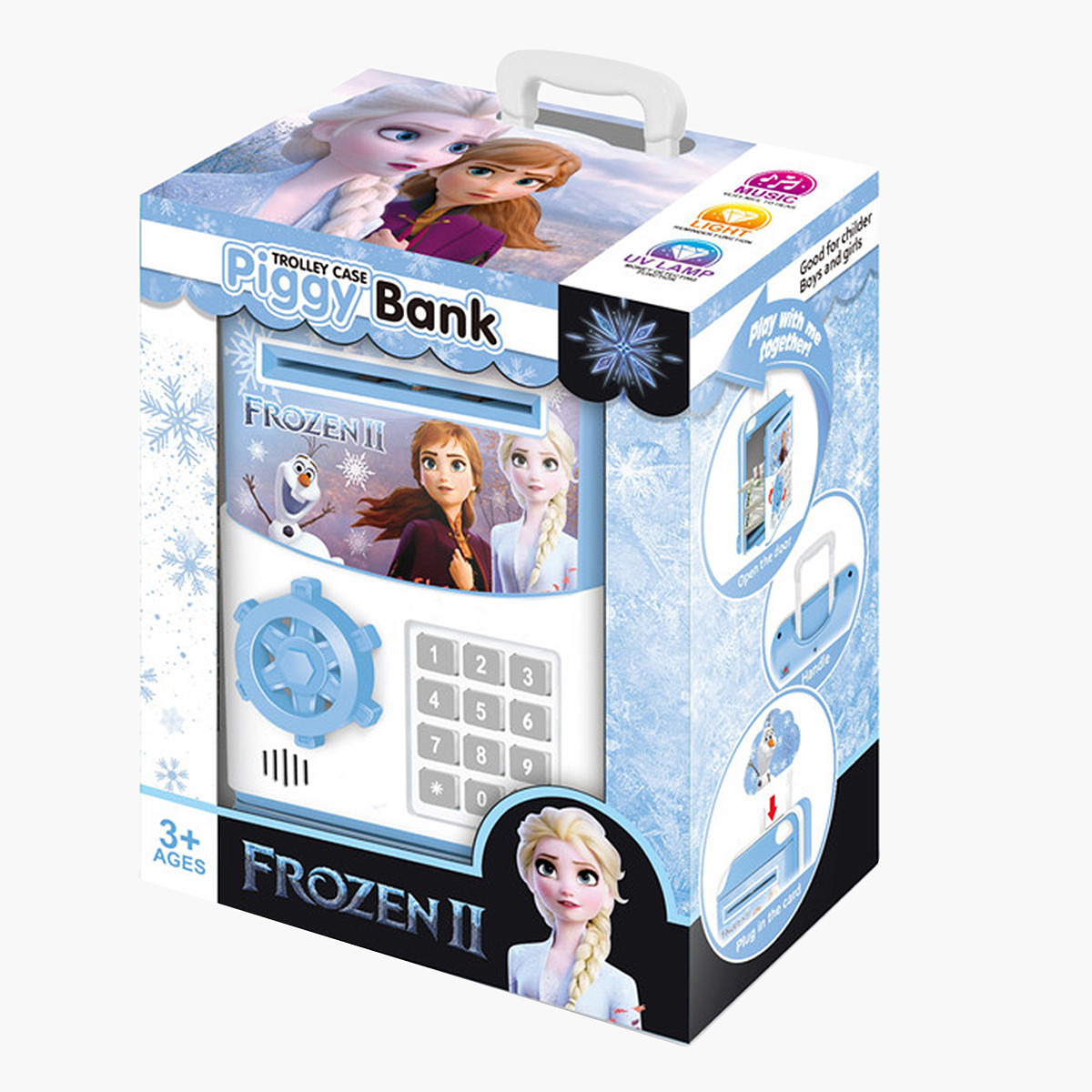 حصالة نقود ديزني فروزن بتصميم شنطة بعجلات وضوء من بسمة-toys-roleplay-moneyandbankingsets-image-1