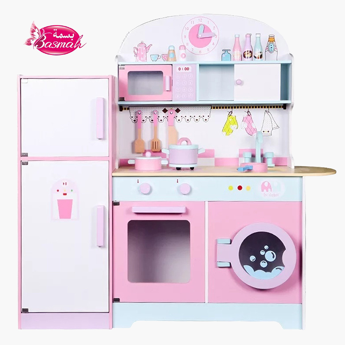 مجموعة لعب مطبخ خشبي من بسمة-toys-roleplay-kitchensets-image-1