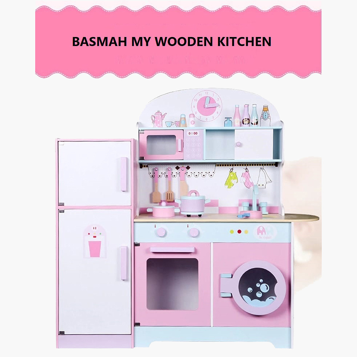 مجموعة لعب مطبخ خشبي من بسمة-toys-roleplay-kitchensets-image-2