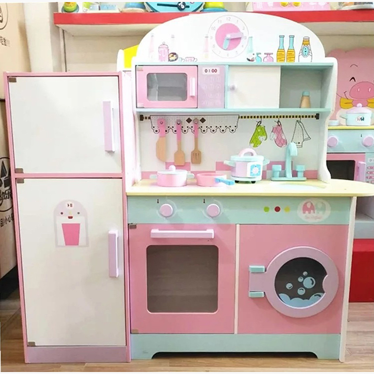 مجموعة لعب مطبخ خشبي من بسمة-toys-roleplay-kitchensets-image-6