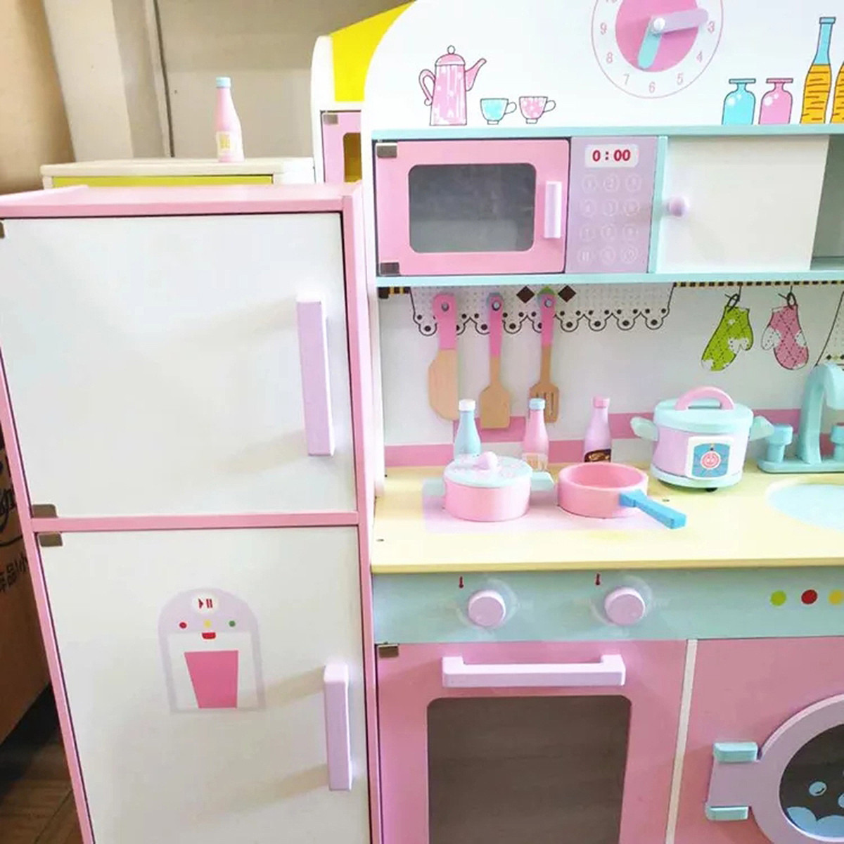 مجموعة لعب مطبخ خشبي من بسمة-toys-roleplay-kitchensets-image-7