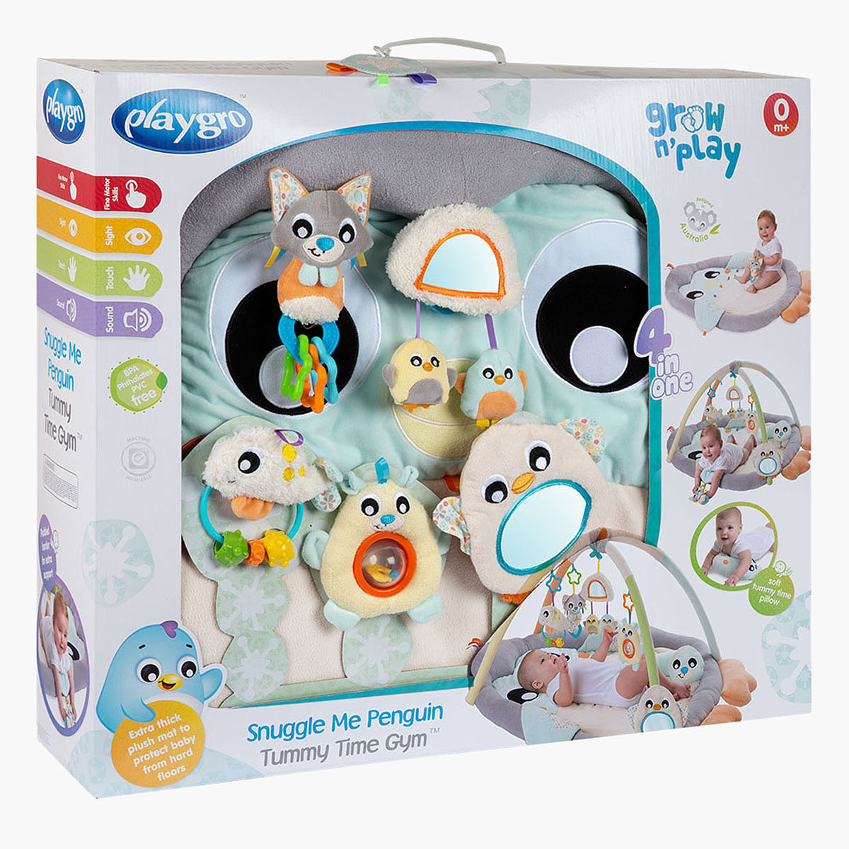 Playgro Snuggle Me Penguin Tummy Time Gym-baby-infantactivity-playgyms-image-1