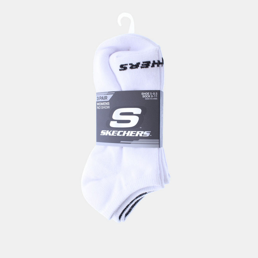 Skechers Women's Non-Terry Invisible Sports Socks - S114041C-100-Women%27s Socks-image-0