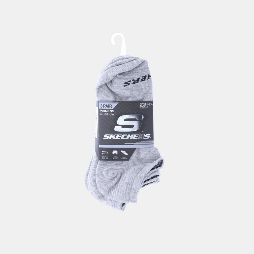 Skechers Women's Non-Terry Invisible Sports Socks - S114041C-020-Women%27s Socks-image-0