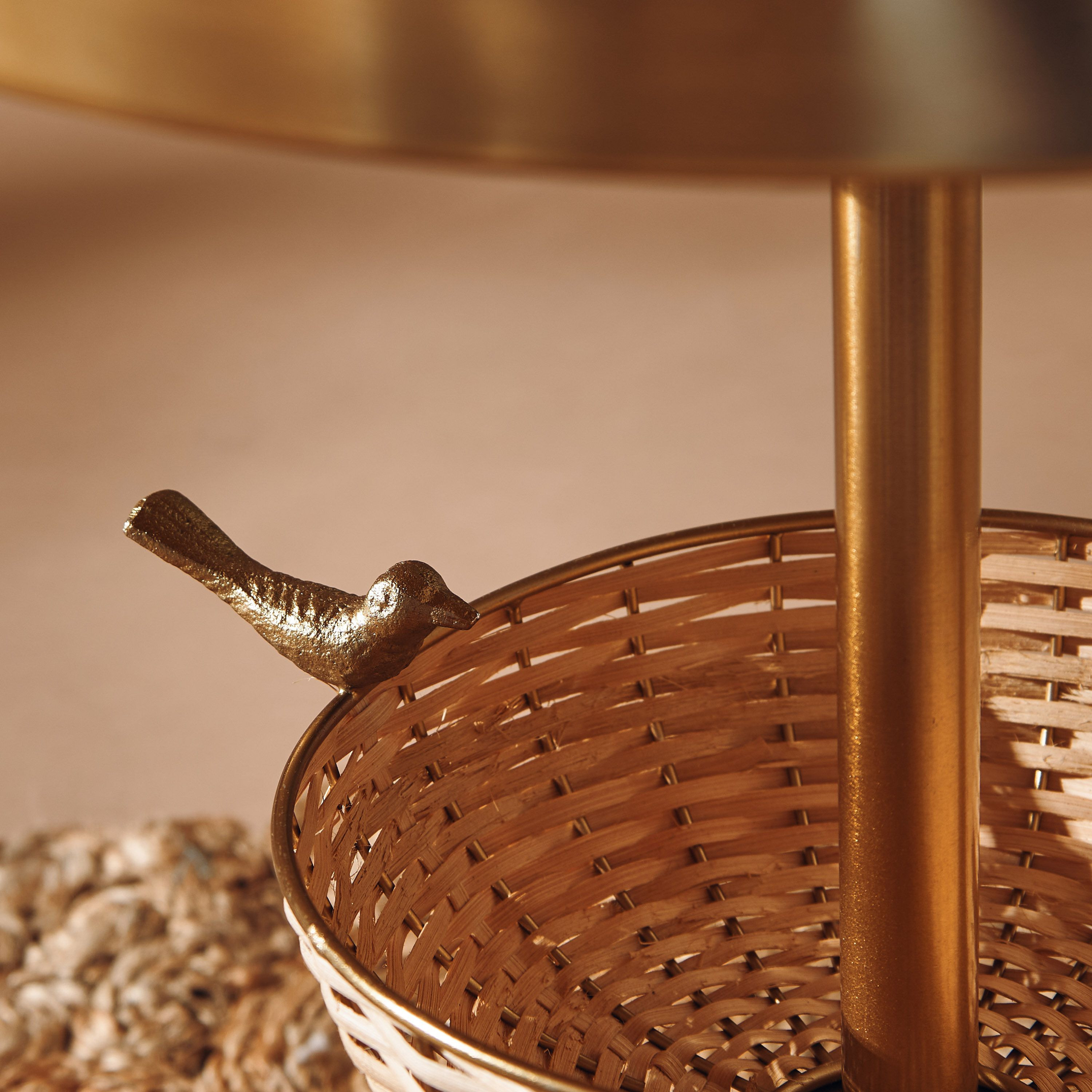 Rounded Top Metal Accent Table - 40x40x53 cms-furniture-livingroom-sideandendtables-image-3
