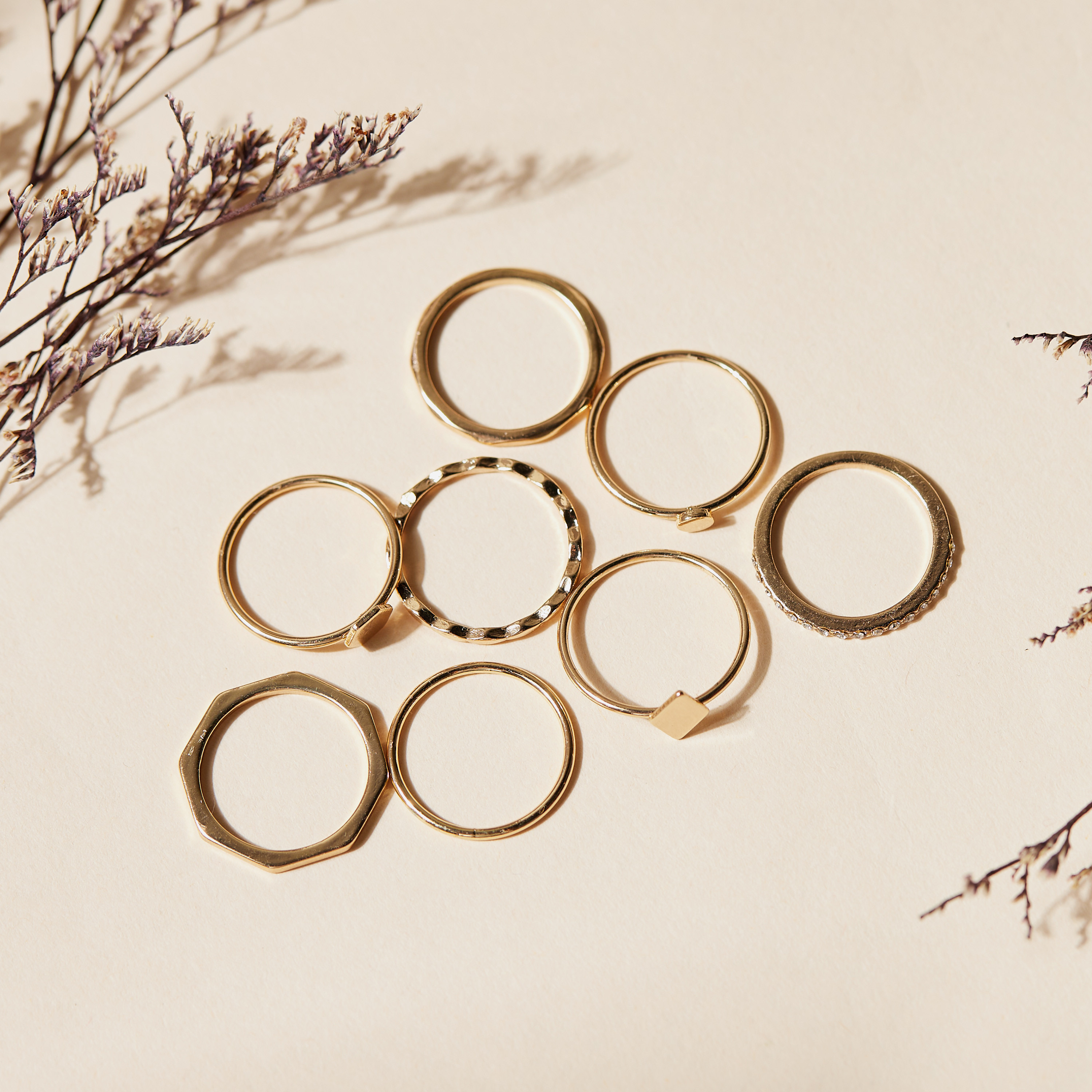 Assorted Metallic Ring - Set of 8-women-watchesandjewellery-jewellery-rings-image-3