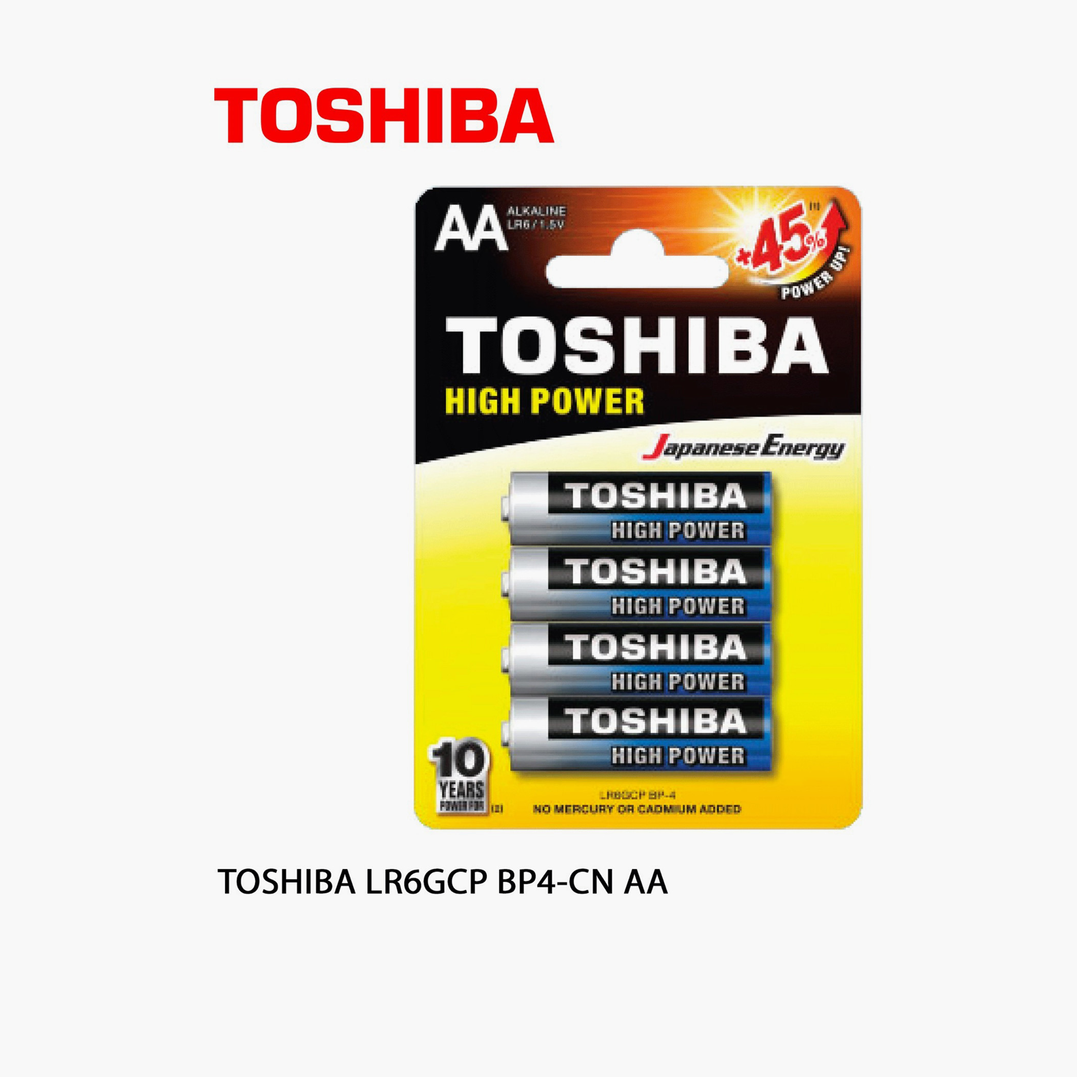 Toshiba High Power AA Alkaline Battery - Set of 4-toys-collectibles-image-1