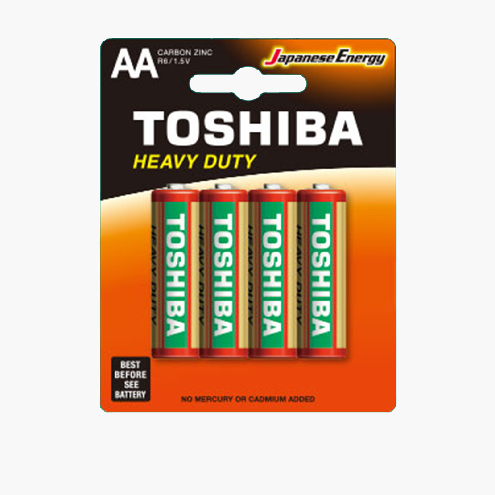 Buy Toshiba Heavy Duty Carbon Zinc AA Battery Set of 4 Online Centrepoint Kuwait