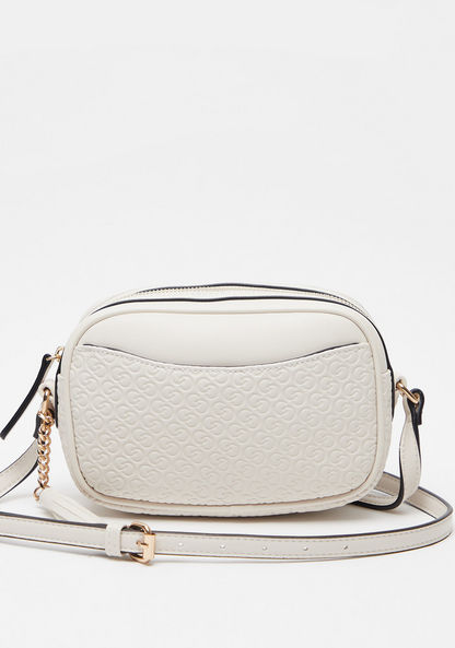 Celeste Monogram Crossbody Bag with Adjustable Strap and Zipper Closure-Women%27s Handbags-image-0