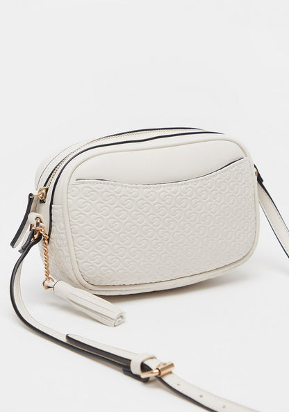 Celeste Monogram Crossbody Bag with Adjustable Strap and Zipper Closure-Women%27s Handbags-image-1