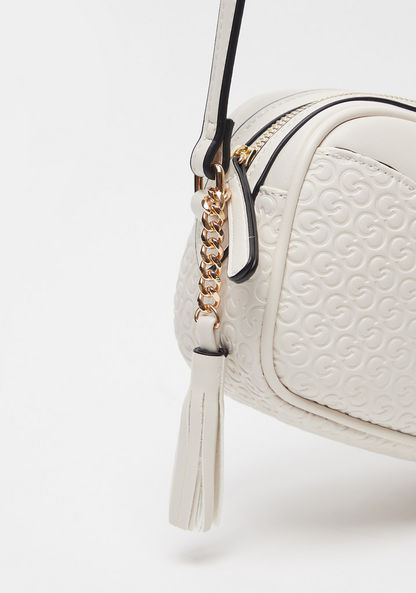 Celeste Monogram Crossbody Bag with Adjustable Strap and Zipper Closure-Women%27s Handbags-image-3