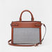 Celeste Striped Tote Bag with Detachable Strap and Zip Closure-Women%27s Handbags-thumbnail-0