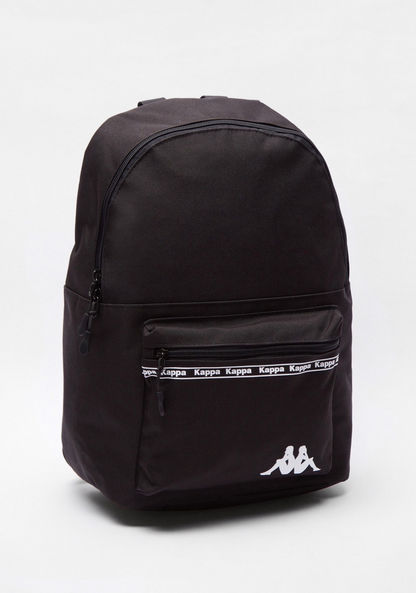 Kappa Logo Detail Backpack with Adjustable Shoulder Straps-BTS-image-2