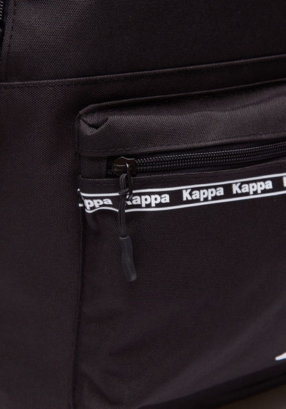 Kappa Logo Detail Backpack with Adjustable Shoulder Straps-BTS-image-3