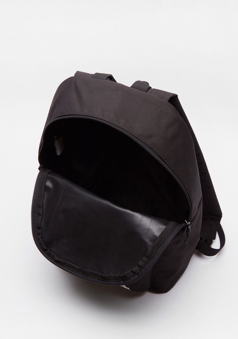 Kappa Logo Detail Backpack with Adjustable Shoulder Straps-Women%27s Backpacks-image-4