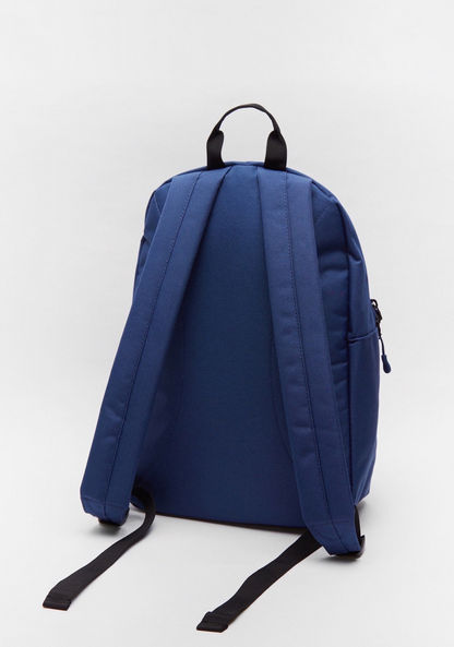 Kappa Logo Detail Backpack with Adjustable Shoulder Straps-BTS-image-1