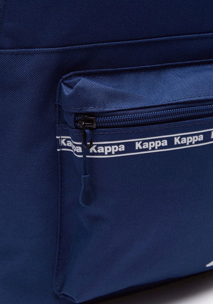Kappa Logo Detail Backpack with Adjustable Shoulder Straps-BTS-image-3