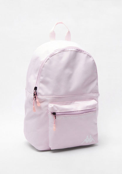 Kappa Logo Detail Backpack with Adjustable Shoulder Straps
