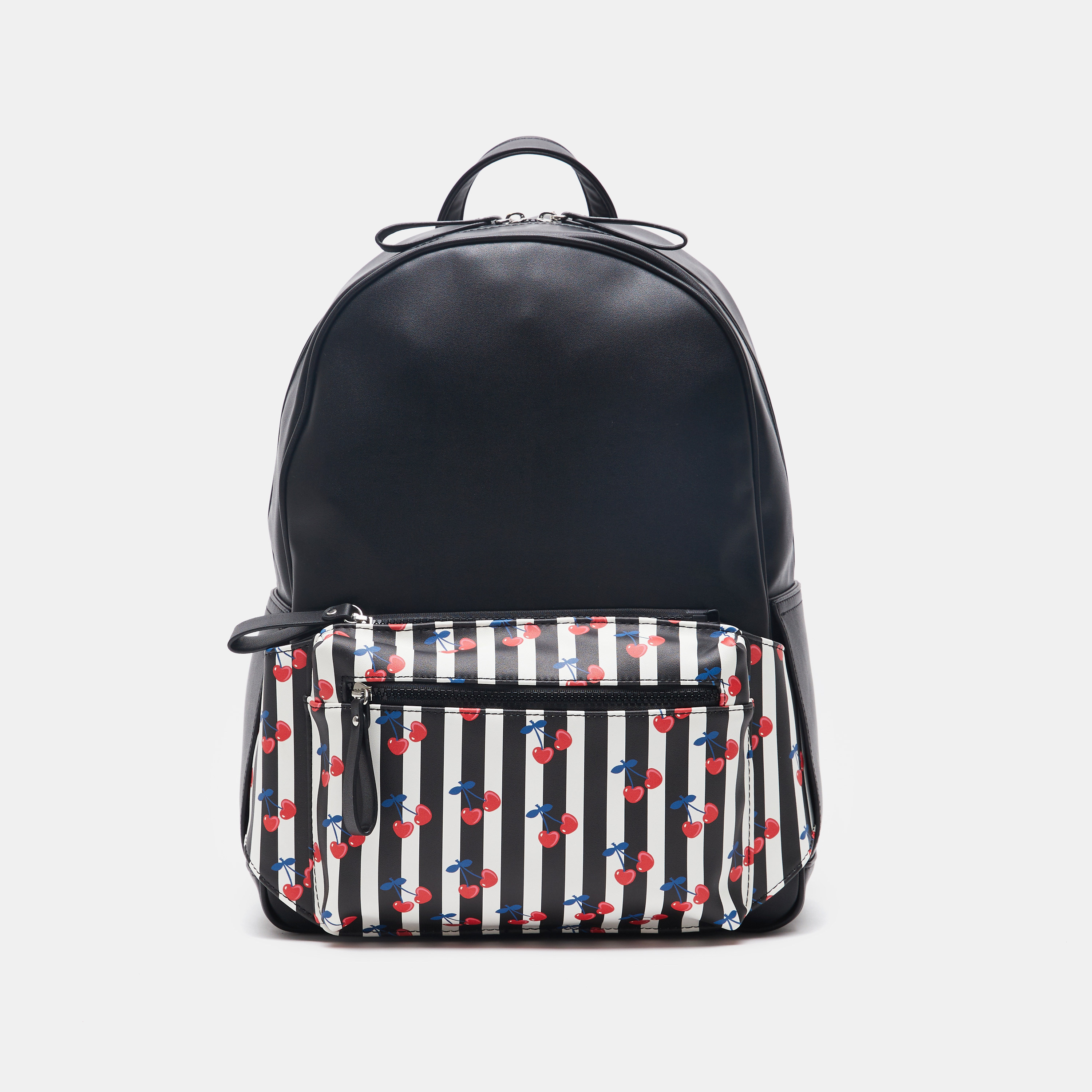 شنطة ظهر بسحّاب إغلاق وحمّالات كتف قابلة للتّعديل وطبعات من ميسي-women-bagsandwallets-backpacks-image-1