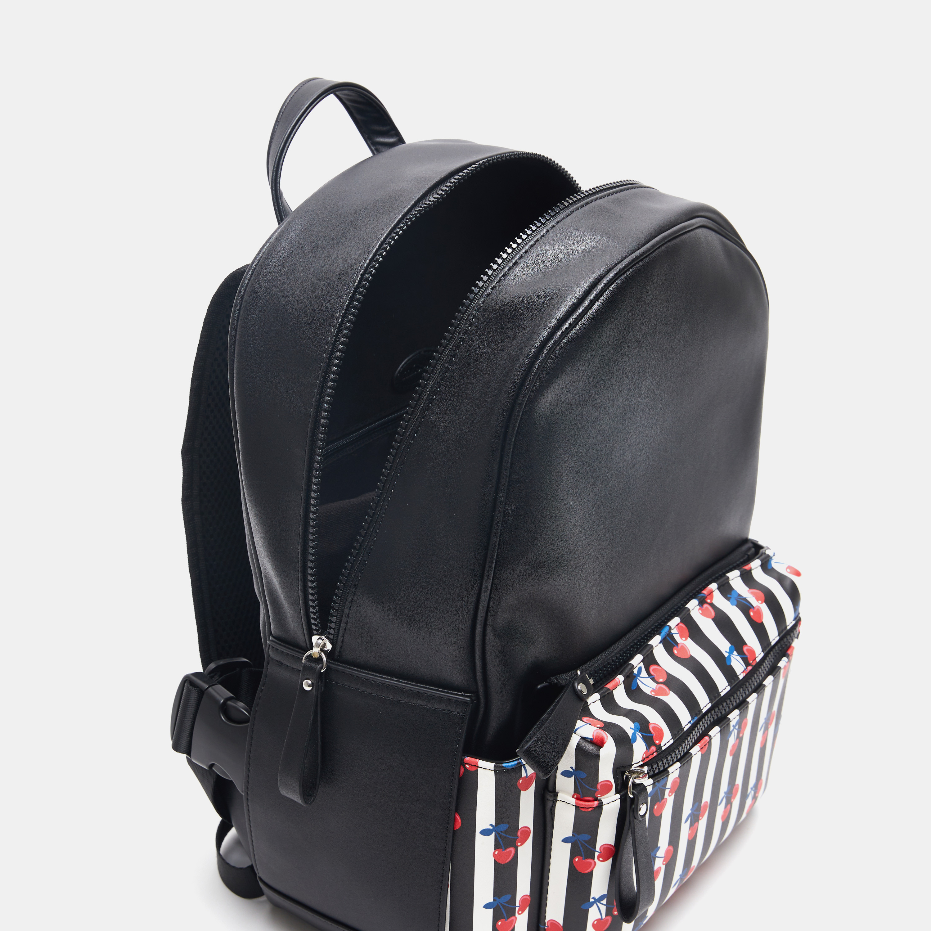 شنطة ظهر بسحّاب إغلاق وحمّالات كتف قابلة للتّعديل وطبعات من ميسي-women-bagsandwallets-backpacks-image-5
