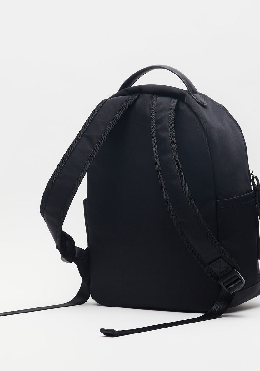 Missy Solid Zipper Backpack with Adjustable Shoulder Straps-Women%27s Backpacks-image-1