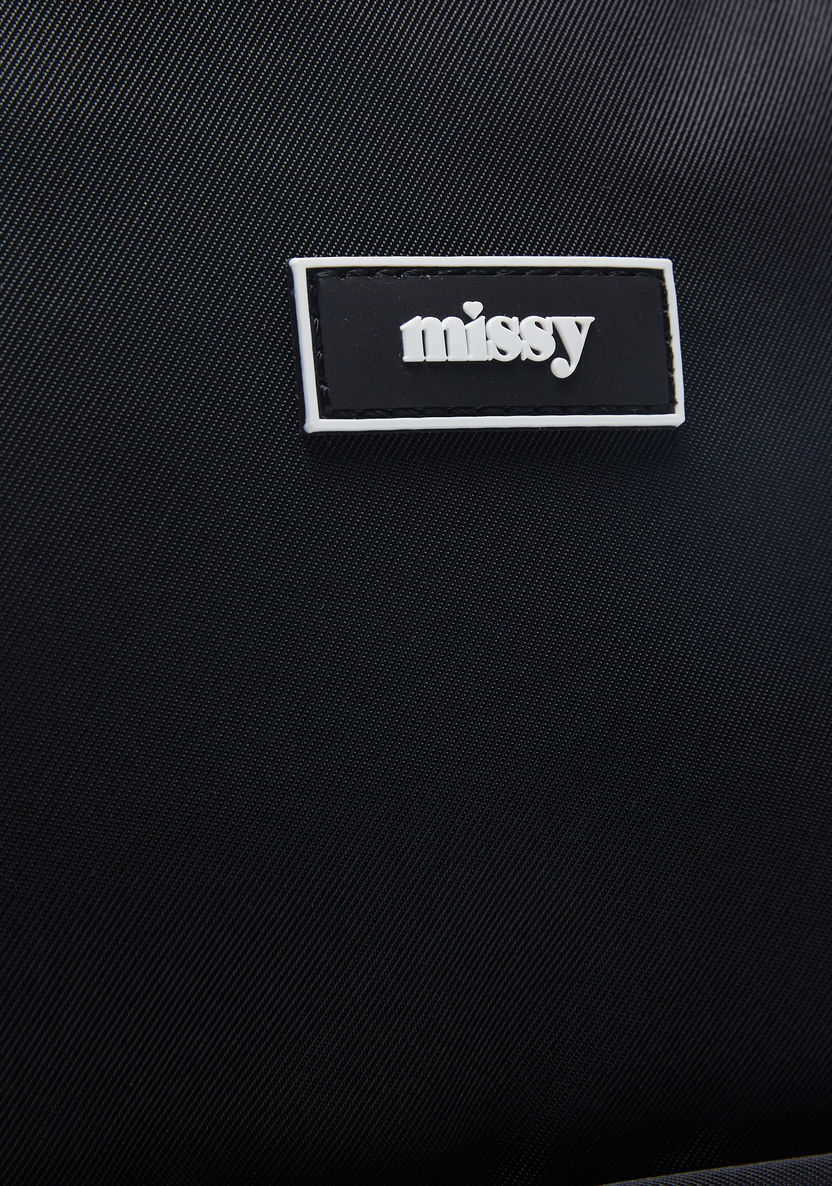 Missy Solid Zipper Backpack with Adjustable Shoulder Straps-Women%27s Backpacks-image-3