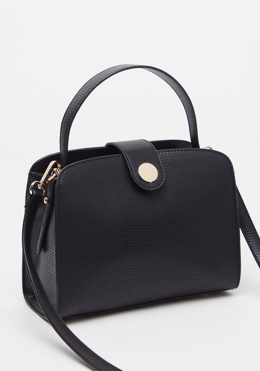 Jane Shilton Textured Tote Bag with Detachable Strap and Magnetic Closure-Women%27s Handbags-image-1