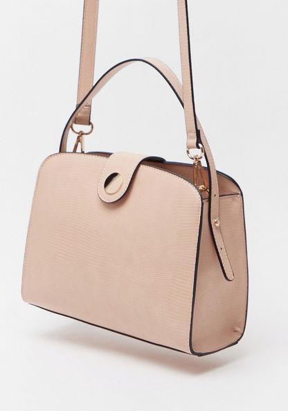 Jane Shilton Textured Tote Bag with Detachable Strap and Magnetic Closure