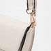 ELLE Textured Satchel Bag with Detachable Strap and Magnetic Closure-Women%27s Handbags-thumbnail-3
