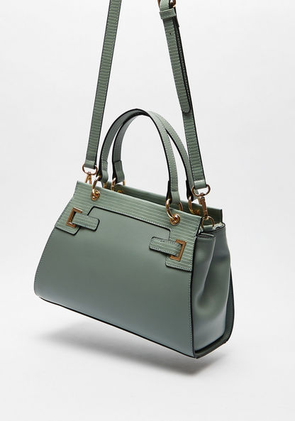 Jane Shilton Textured Tote Bag with Detachable Strap and Zip Closure