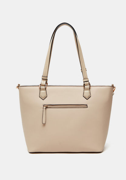 Jane Shilton Solid Shopper Bag with Detachable Strap and Zip Closure