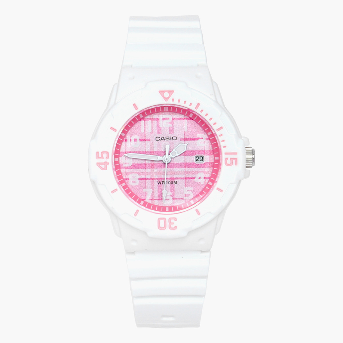 Casio Women's White Analog Resin Strap Watch -LRW-200H-4CVDF-women-watchesandjewellery-watches-image-1