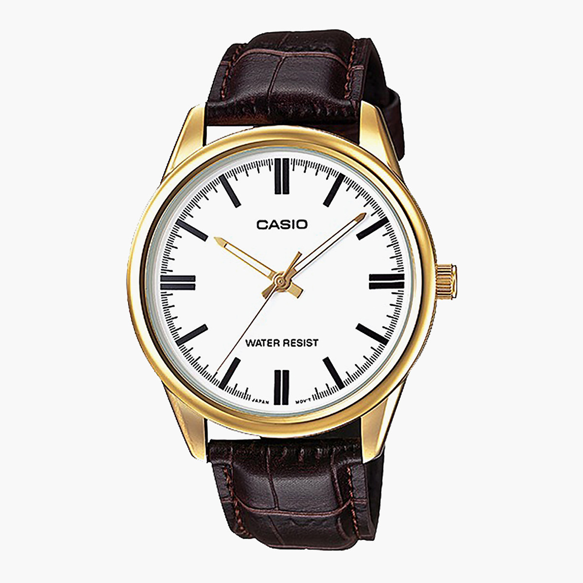Casio Women Brown Analog Leather Strap Watch - LTP-V005GL-7AUDF-women-watchesandjewellery-watches-image-1