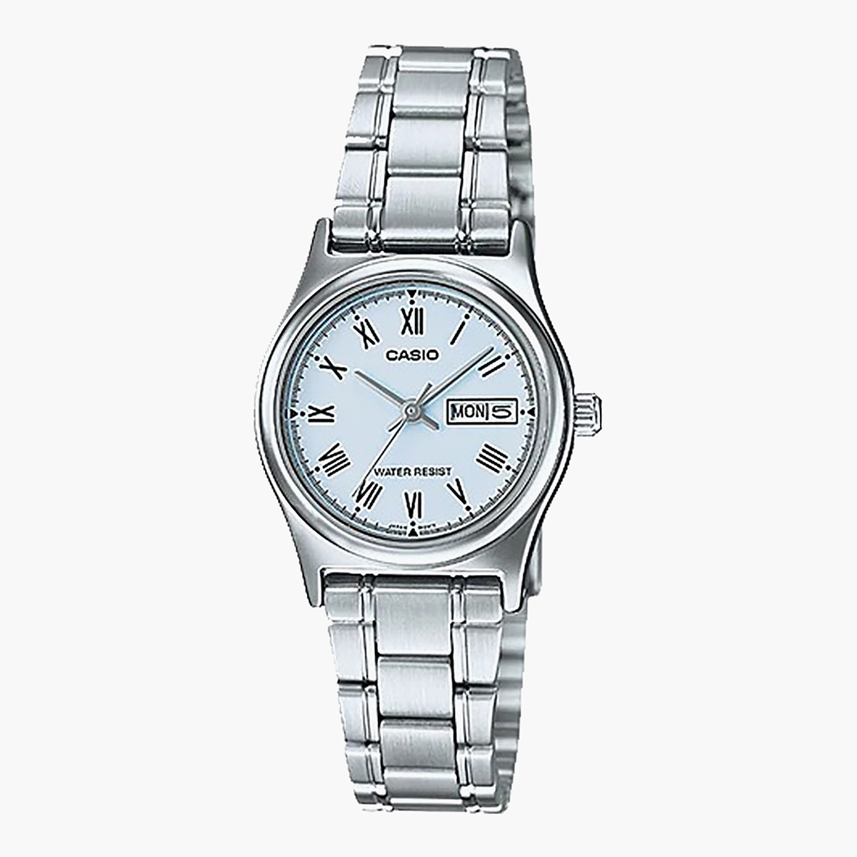 LTP-V006D-7BUDF- راقب حزام ستانليس ستيل تناظرية فضة للنساء كاسيو-women-watchesandjewellery-watches-image-1