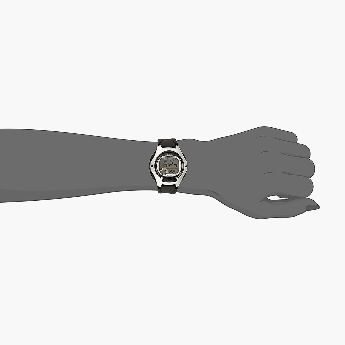 Casio Women Black Digital Resin Strap Watch - LW-200-1AVDF-women-watchesandjewellery-watches-image-2