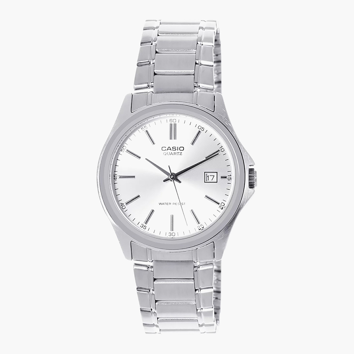 Buy Men's Casio Men Silver Analog Stainless Steel Strap Watch