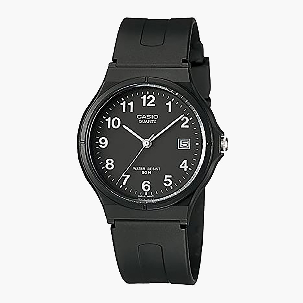 Casio men's black store resin strap watch