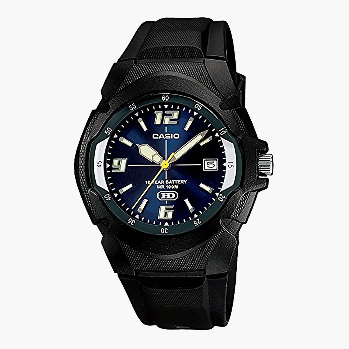 Shop Casio Men Black Analog Resin Strap Watch MW-600F-2AVDF