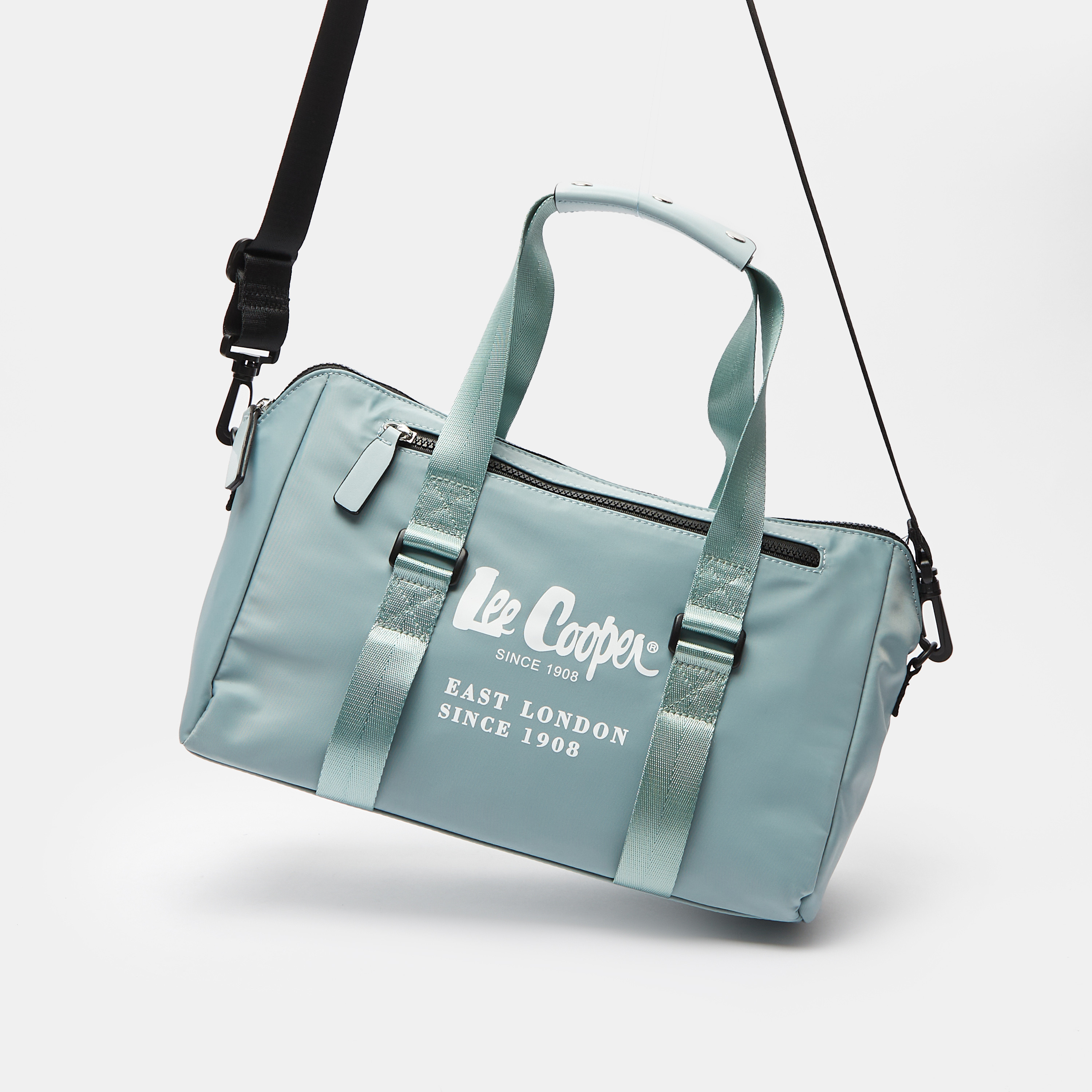 Lee Cooper Bowler Bag with Adjustable Strap and Zip Closure-travel-luggagesandbags-dufflebags-image-2