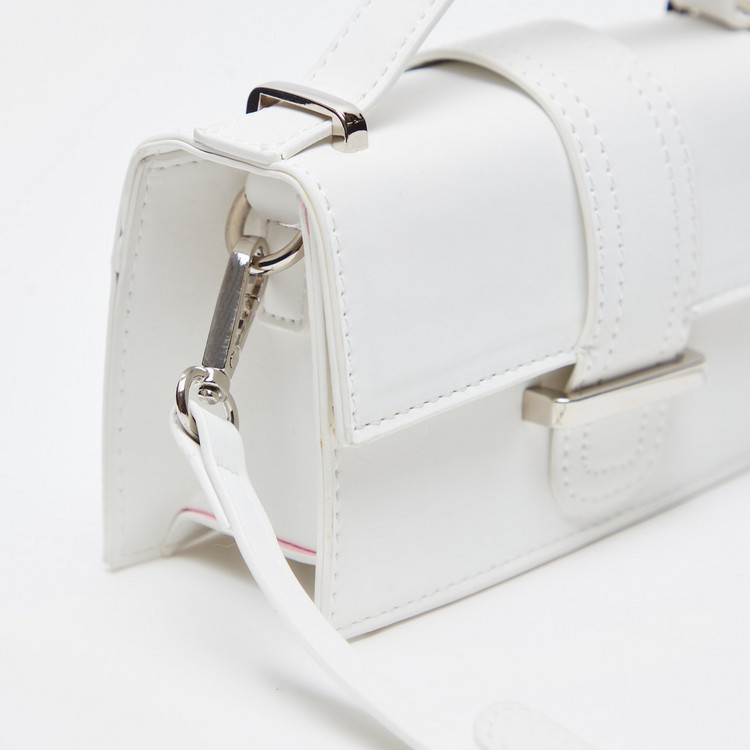 Haadana Solid Crossbody Bag with Adjustable and Detachable Strap