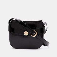 Celeste Textured Crossbody Bag with Adjustable Strap and Zip Closure