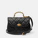 Celeste Quilted Satchel Bag with Detachable Strap and Flap Closure-Women%27s Handbags-thumbnail-0