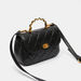 Celeste Quilted Satchel Bag with Detachable Strap and Flap Closure-Women%27s Handbags-thumbnail-2