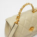 Celeste Quilted Satchel Bag with Detachable Strap and Flap Closure-Women%27s Handbags-thumbnailMobile-3