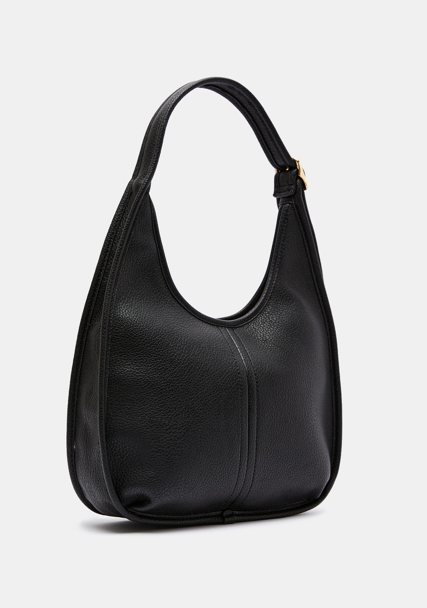 Celeste Textured Hobo Bag with Adjustable Strap-Women%27s Handbags-image-2