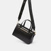 Celeste Solid Tote Bag with Snake Print Detachable Strap and Snap Button Closure-Women%27s Handbags-thumbnailMobile-1