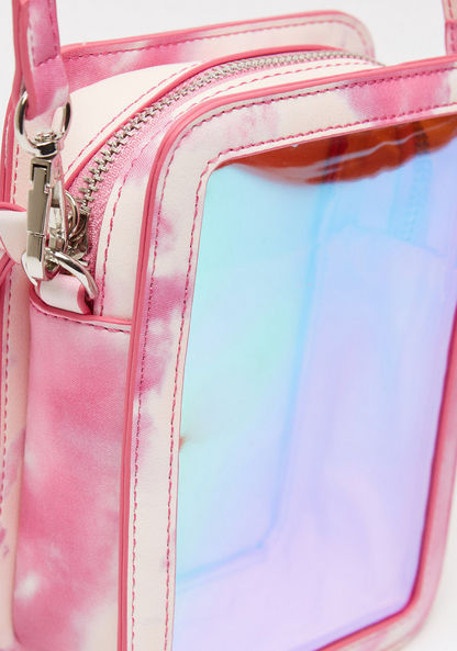 Missy Irridescent Crossbody Bag with Detachable Strap and Zip Closure-Women%27s Handbags-image-2
