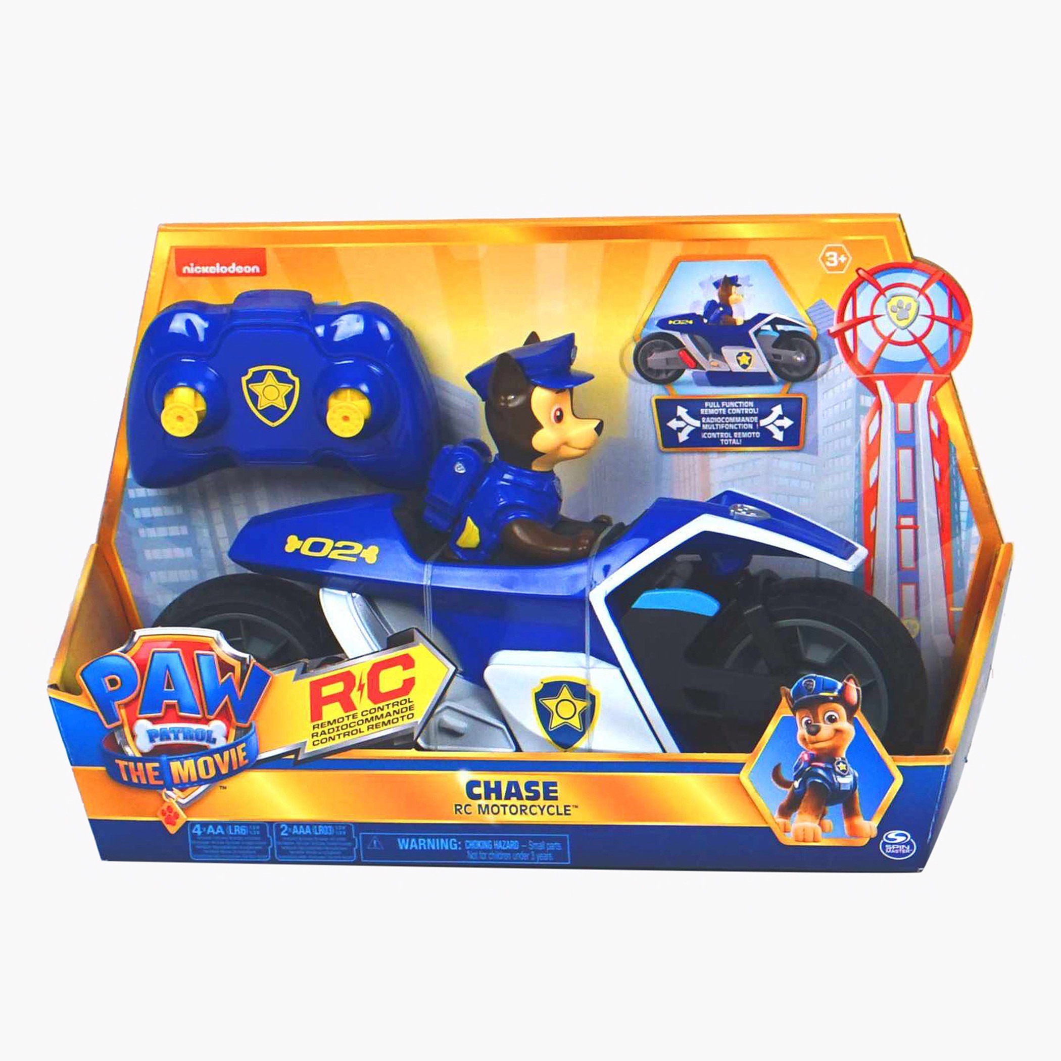 PAW Patrol Movie Chase Remote Control Motorcycle-toys-remotecontrolledvehicles-rccars-image-1