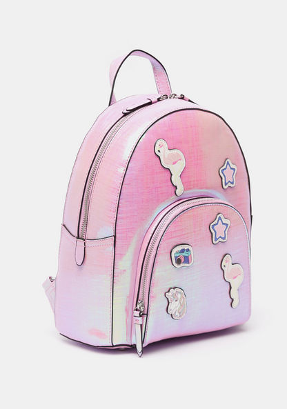 Missy Applique Detail Backpack with Adjustable Shoulder Straps