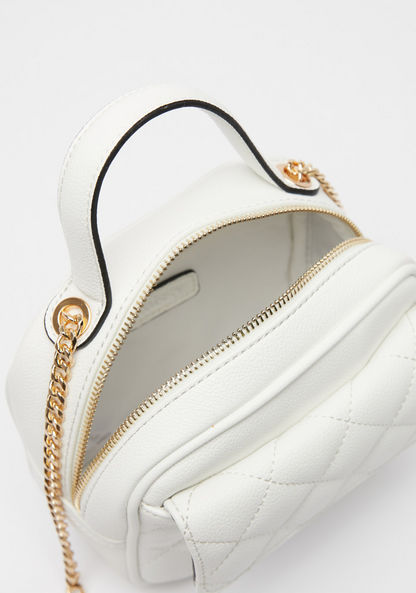 Missy Quilted Crossbody Bag with Chain Strap and Zip Closure
